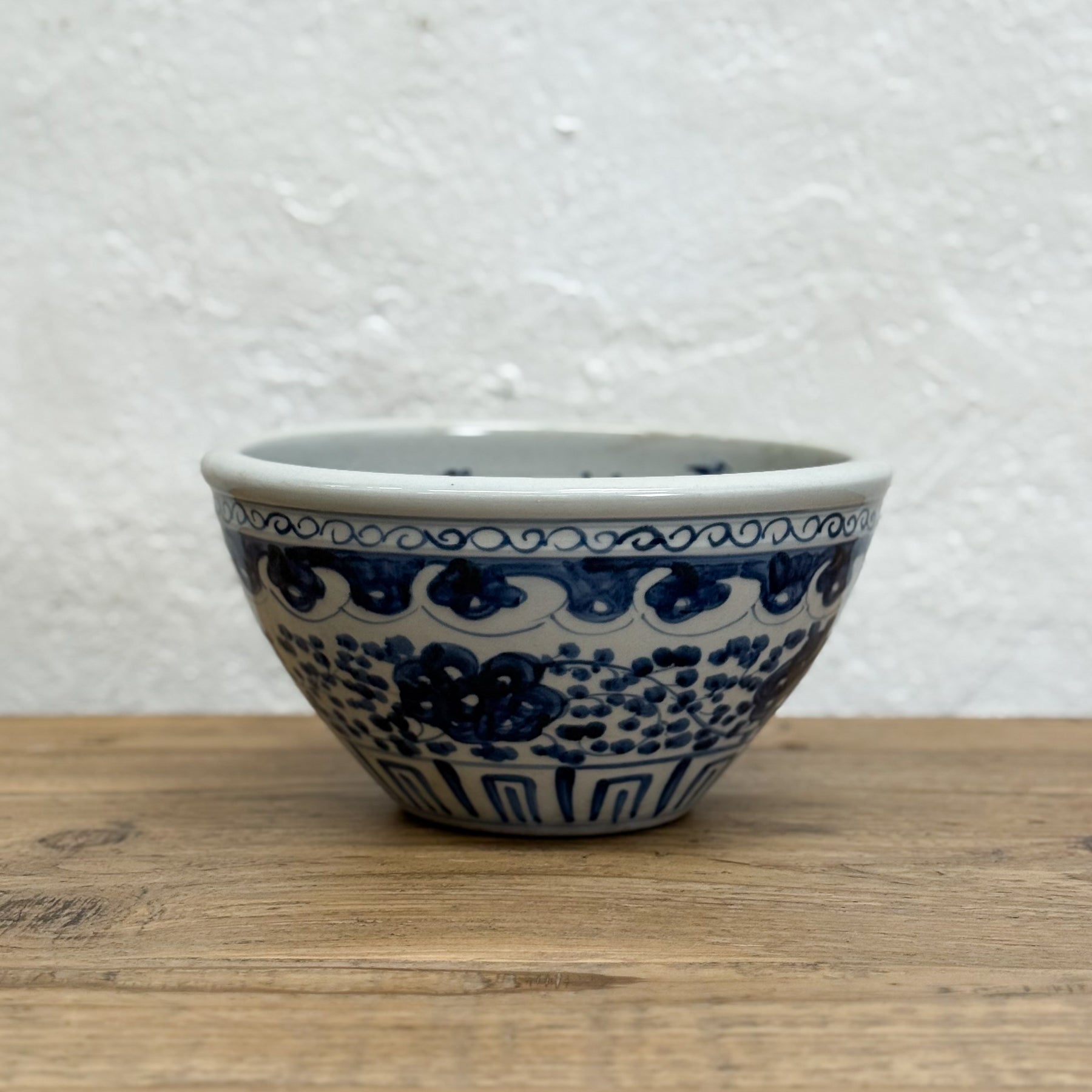 Fish & Floral Porcelain Bowl