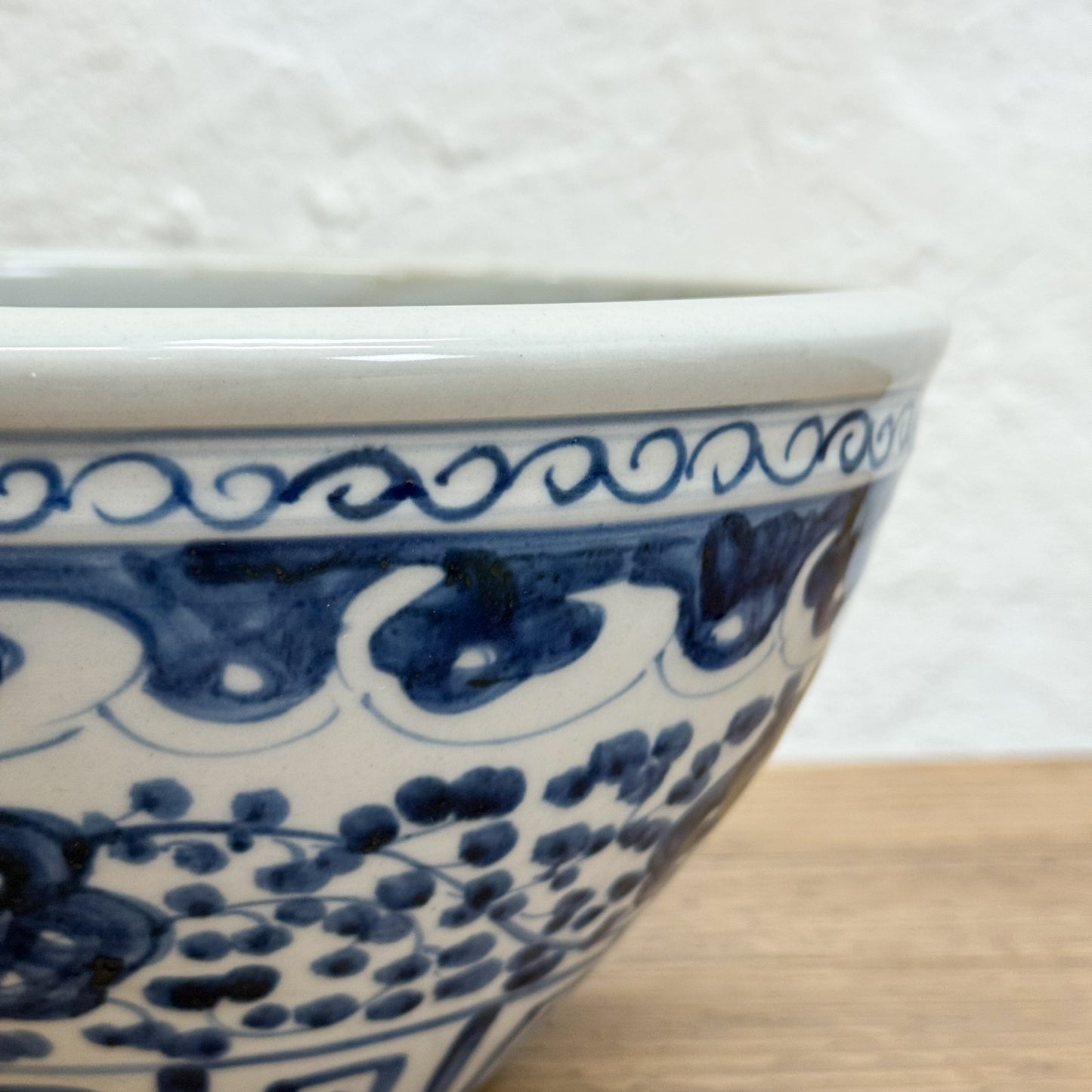 Fish & Floral Porcelain Bowl