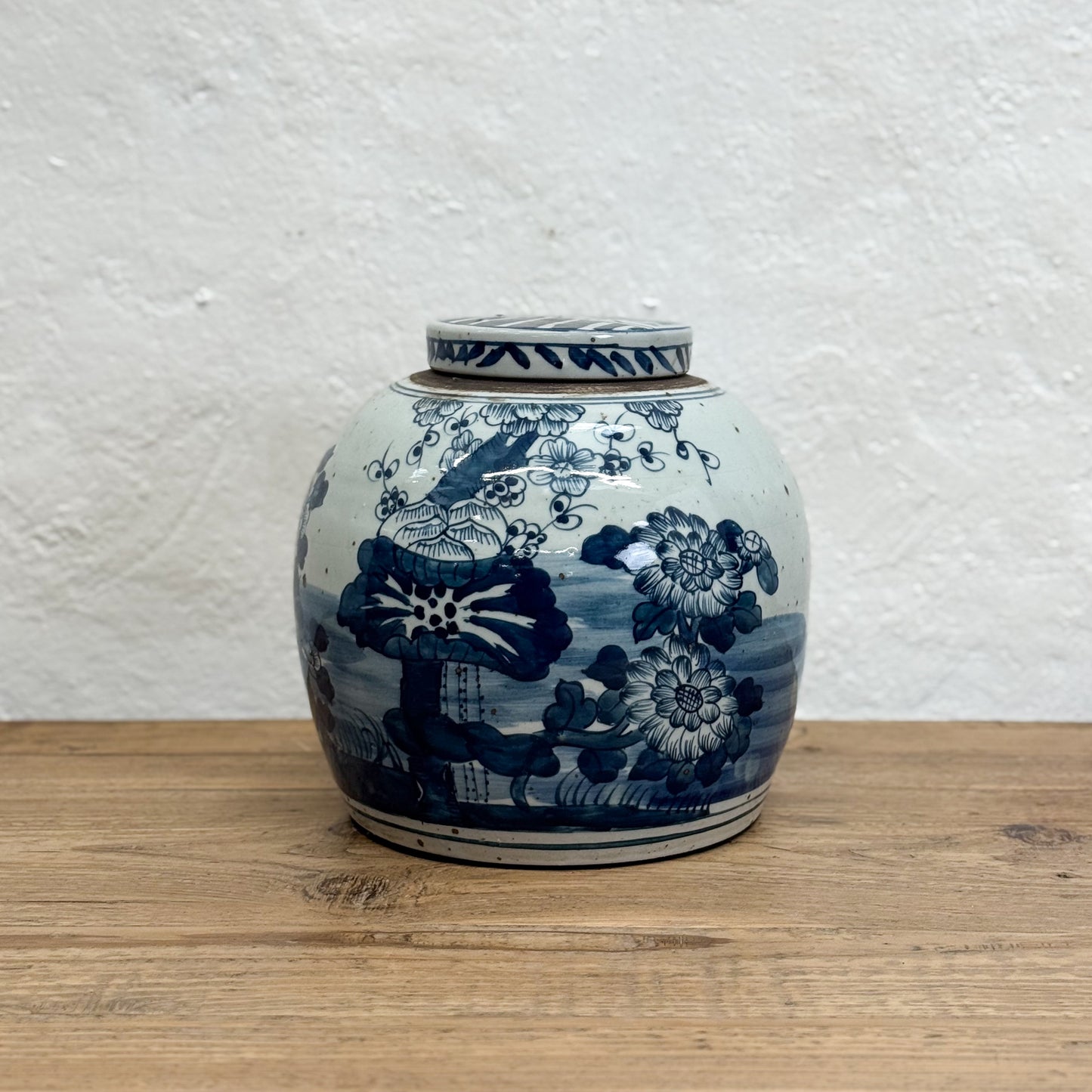 Peony Porcelain Ginger Jar