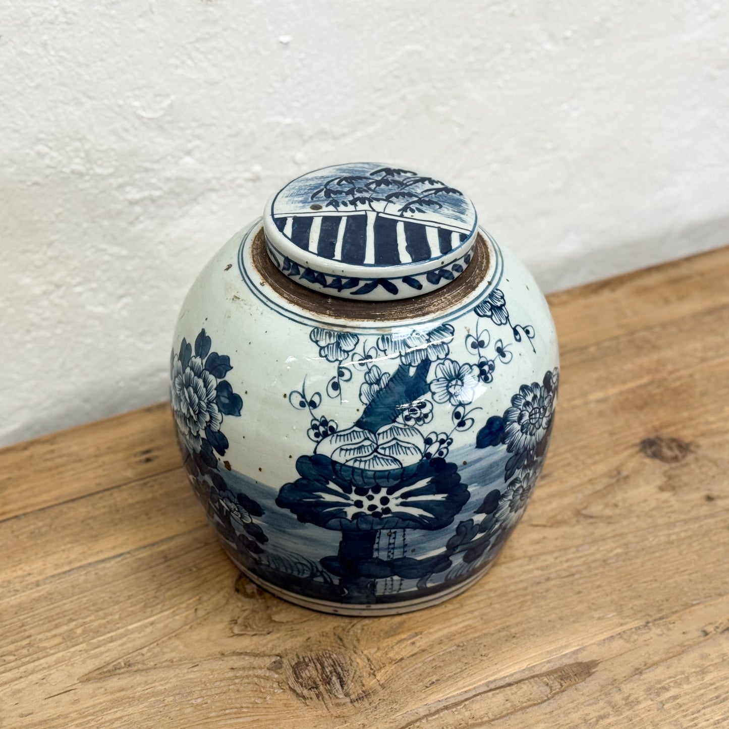 Peony Porcelain Ginger Jar