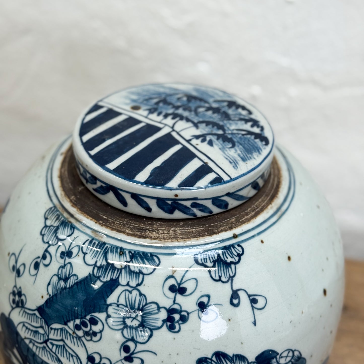 Peony Porcelain Ginger Jar