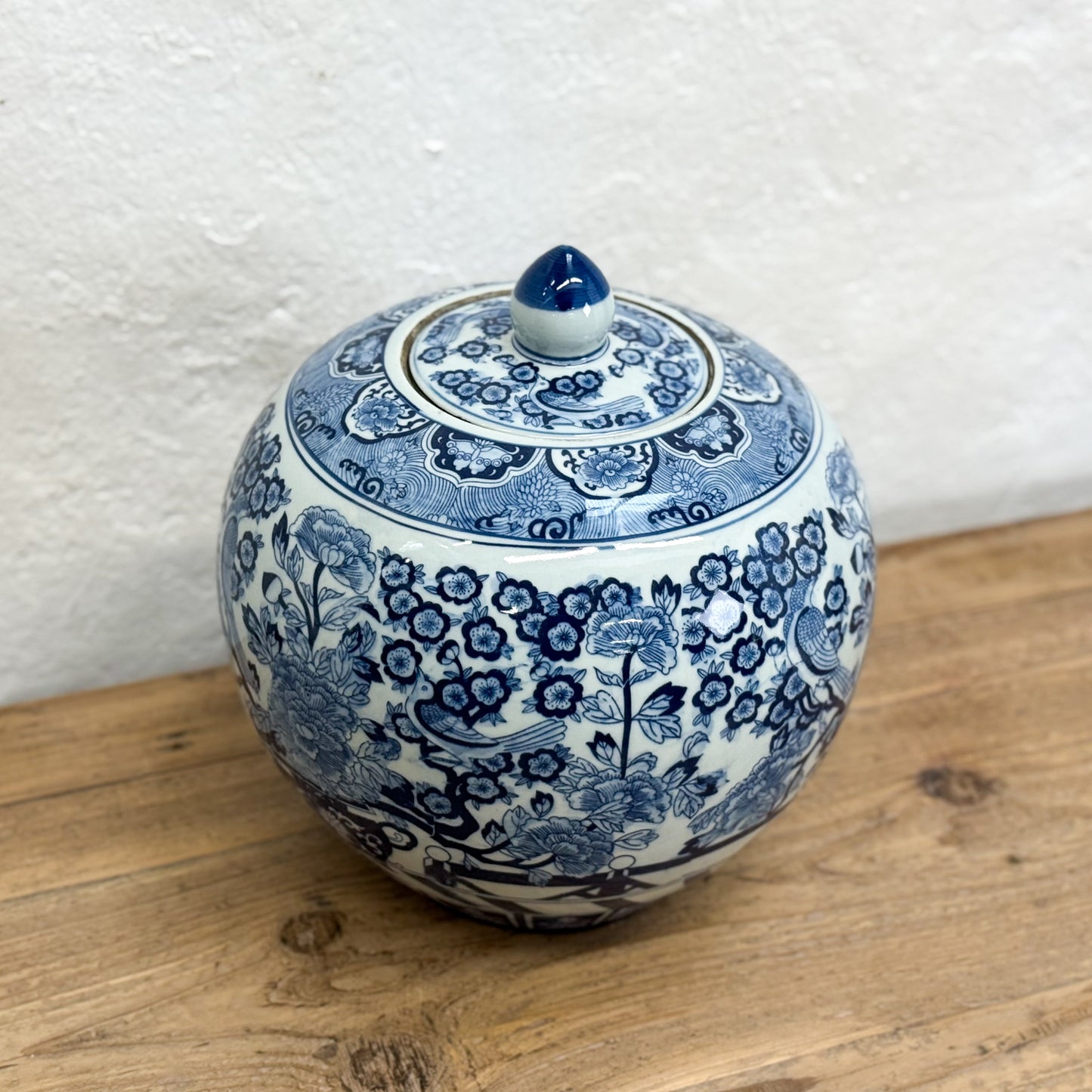Plum Blossom Porcelain Ginger Jar