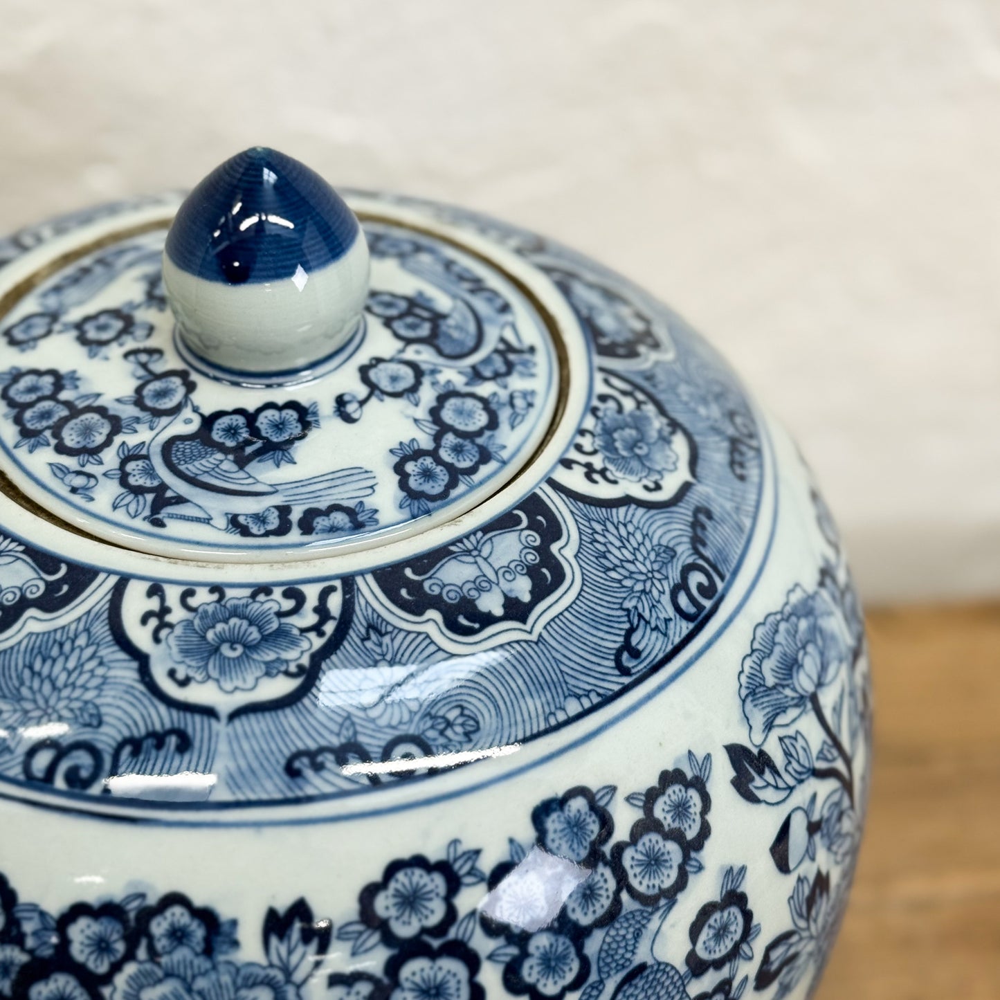 Plum Blossom Porcelain Ginger Jar