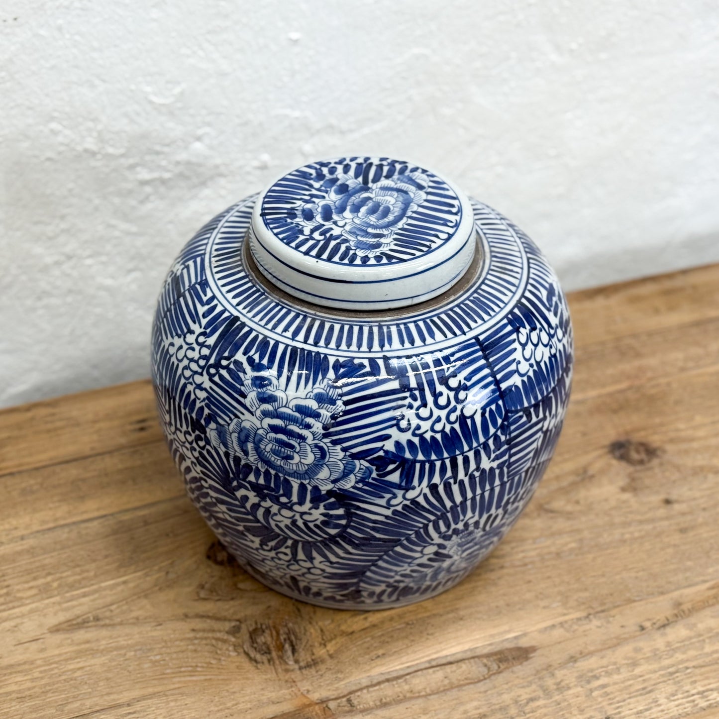 Floral & Foliage Porcelain Ginger Jar