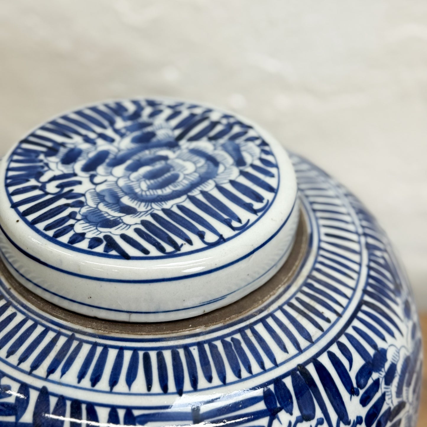 Floral & Foliage Porcelain Ginger Jar