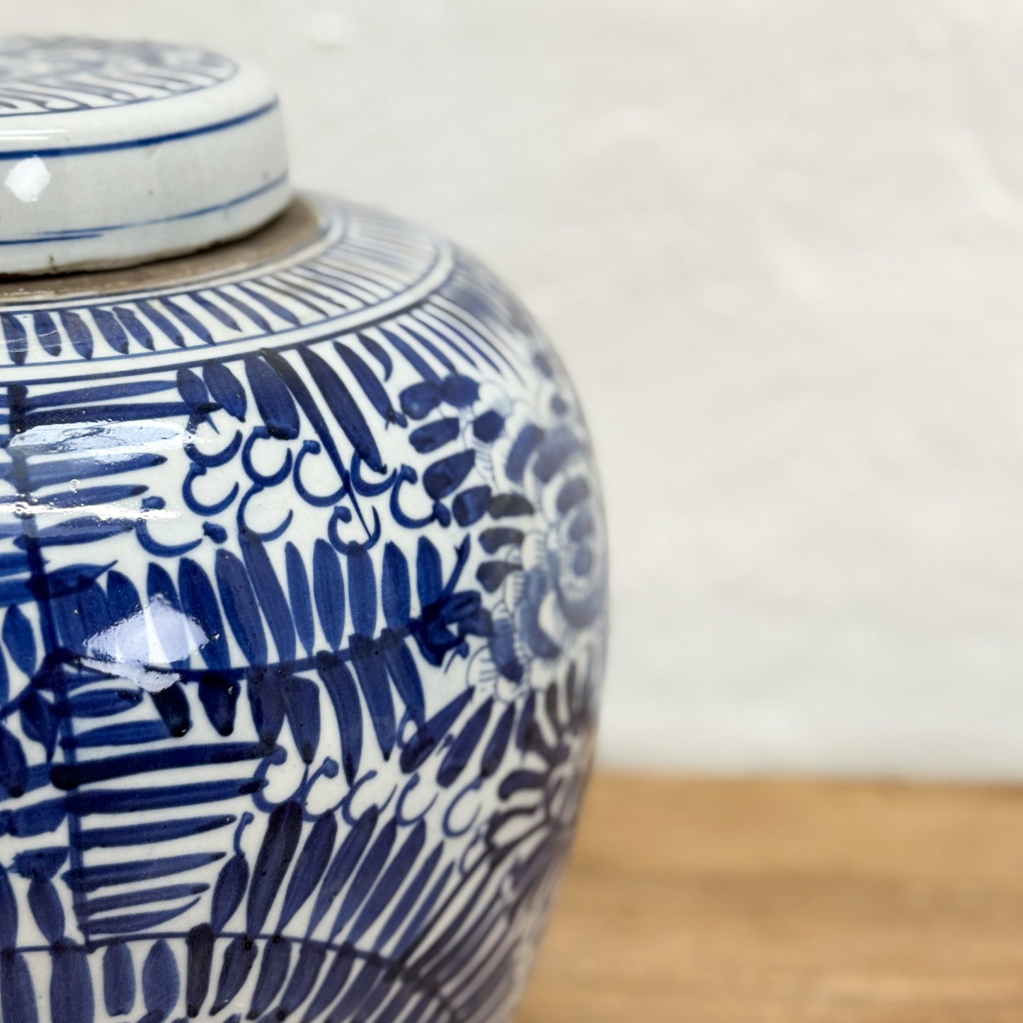 Floral & Foliage Porcelain Ginger Jar