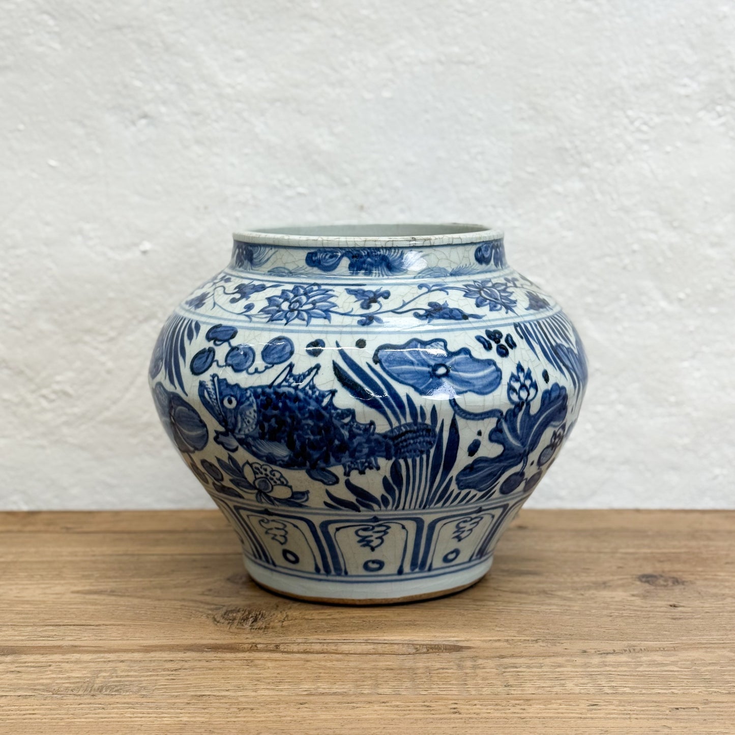 Fish Yuan Style Porcelain Vase