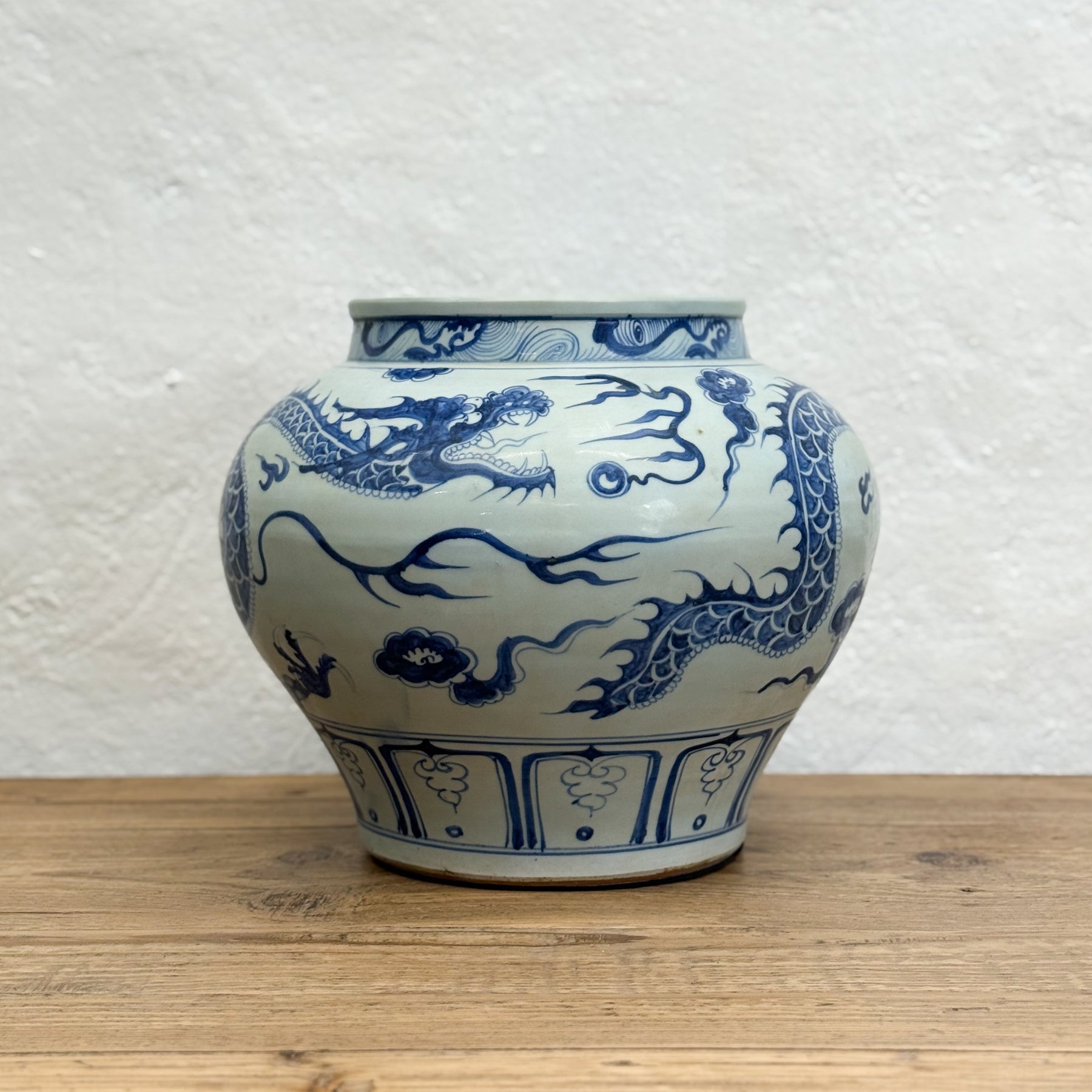 Dragon Yuan Style Porcelain Vase