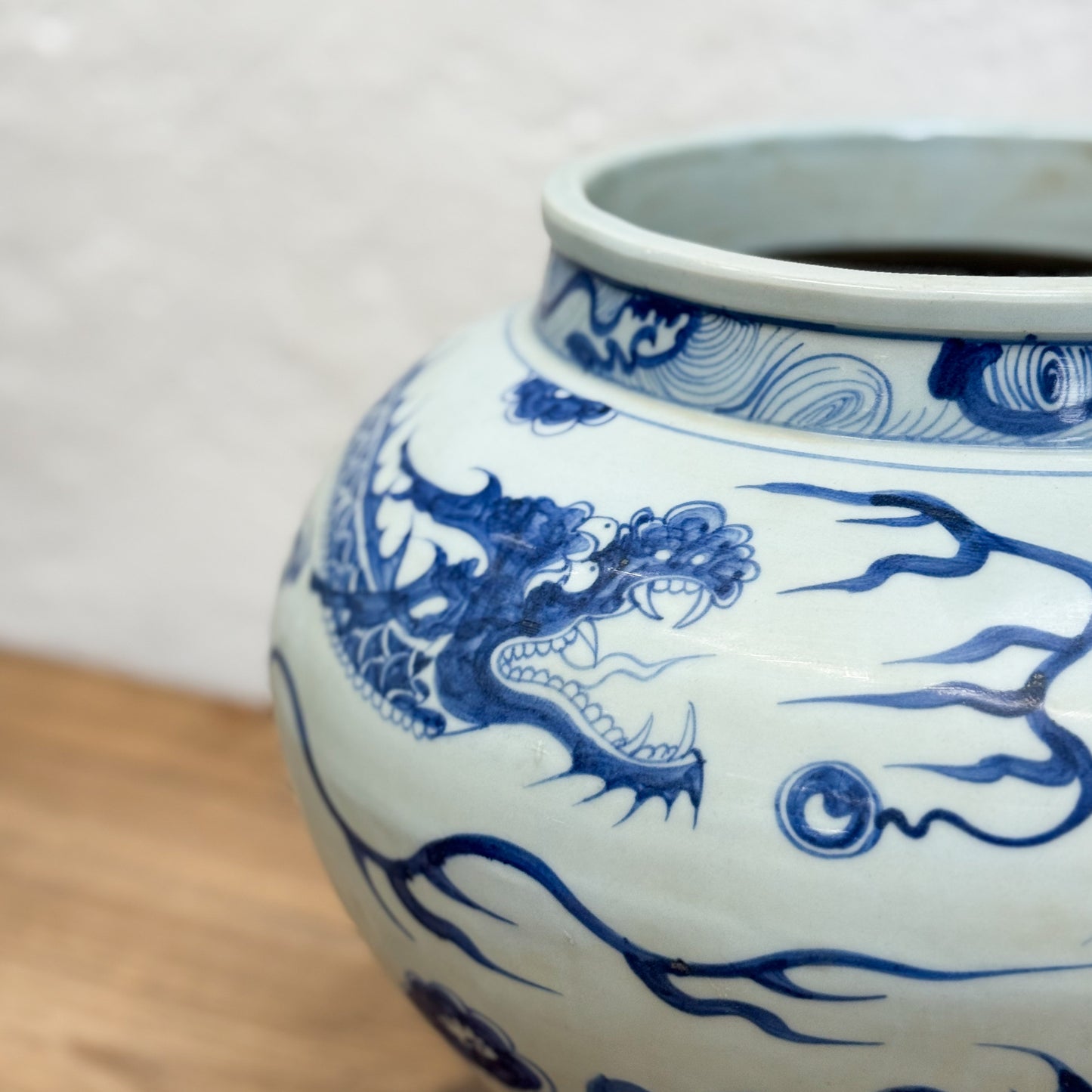 Dragon Yuan Style Porcelain Vase