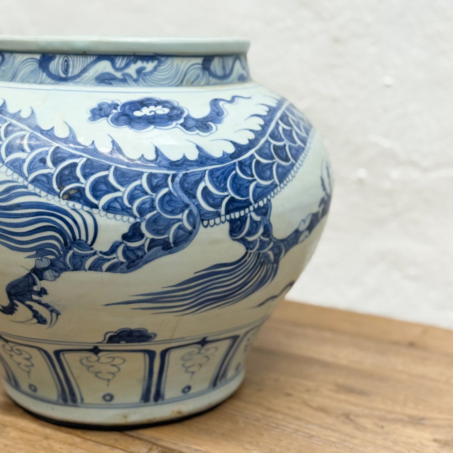 Dragon Yuan Style Porcelain Vase