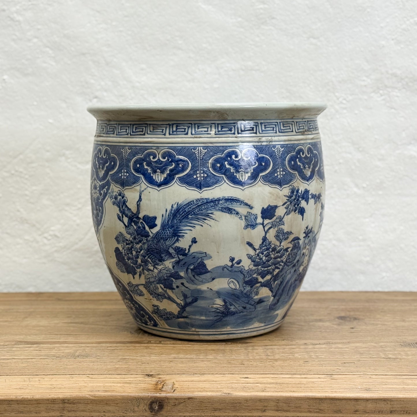 Large Phoenix Porcelain Planter