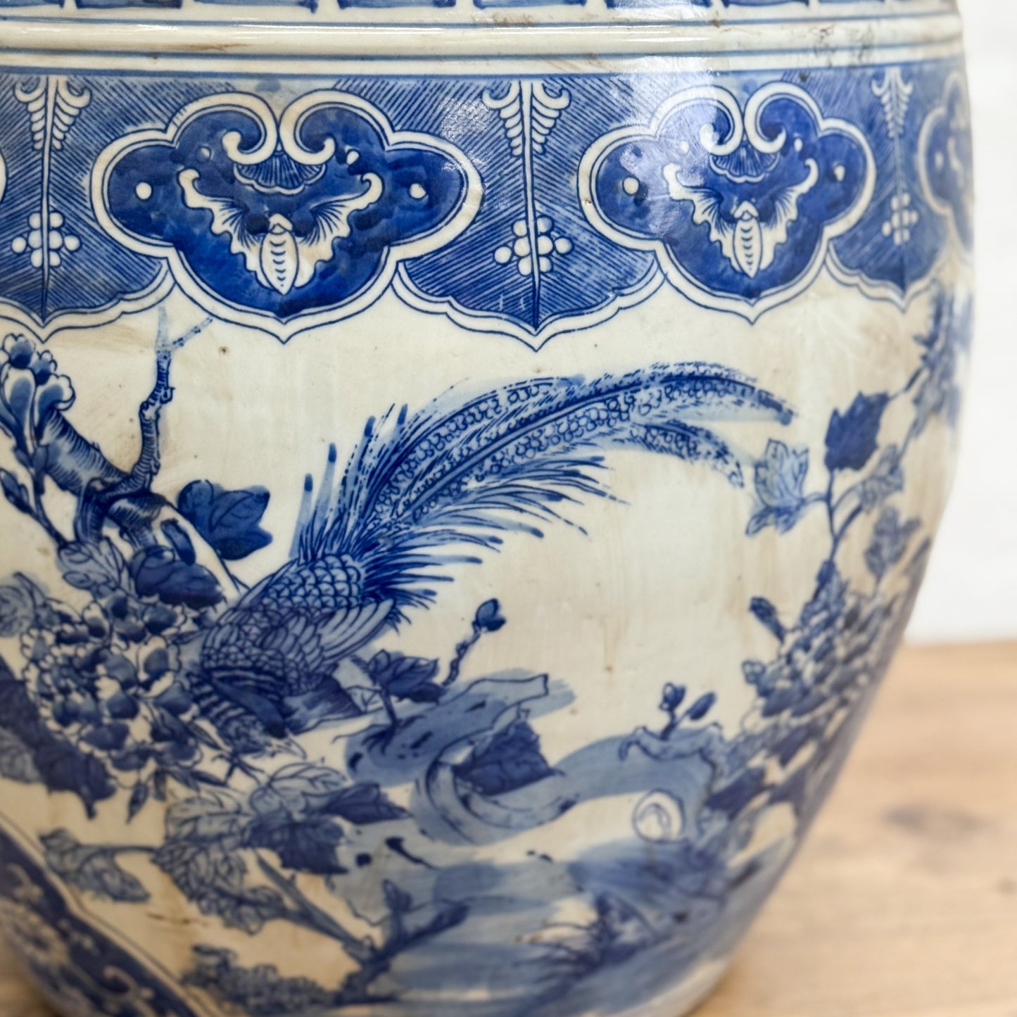 Large Phoenix Porcelain Planter