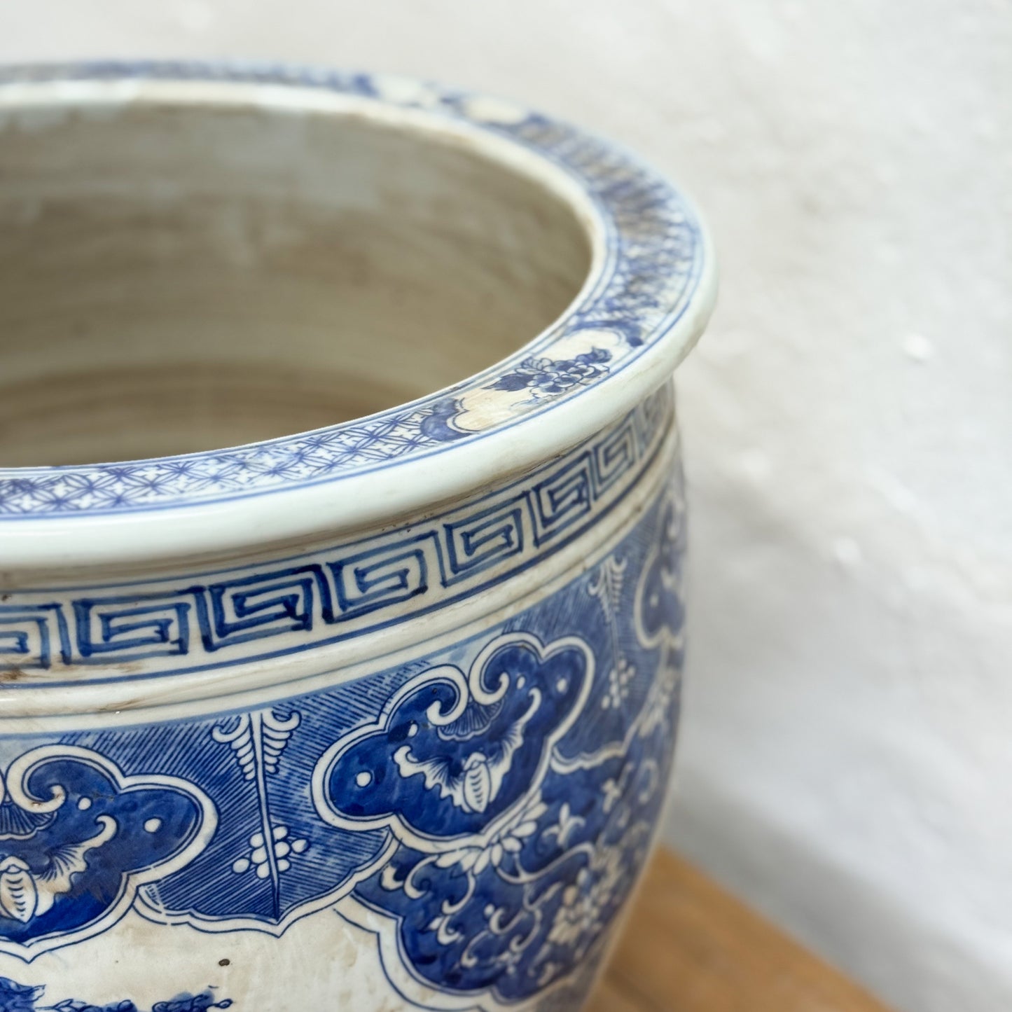 Large Phoenix Porcelain Planter