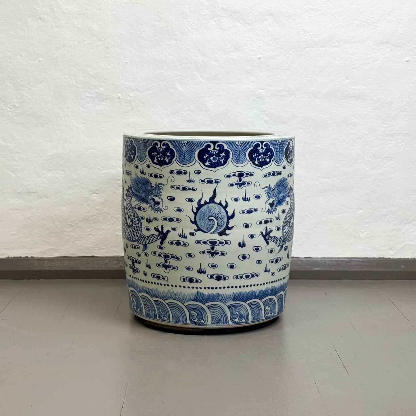 Large Dragon Porcelain Planter