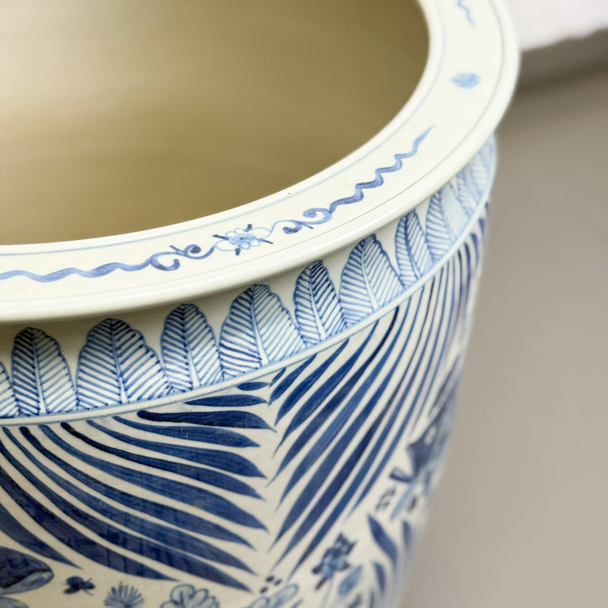 Ceramic Fish Pattern Pot Large Fish Porcelain Planter – Orient House