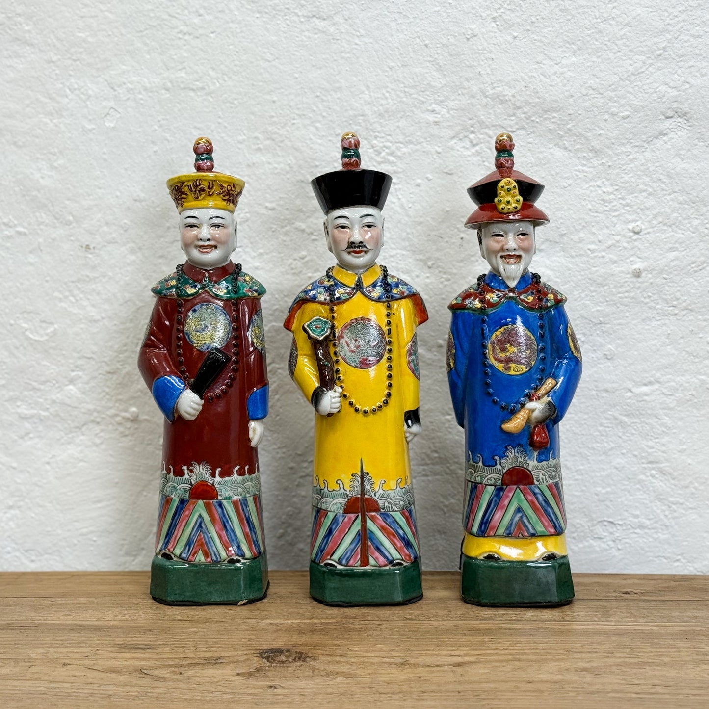 Multicolour Standing Qing Emperor Set