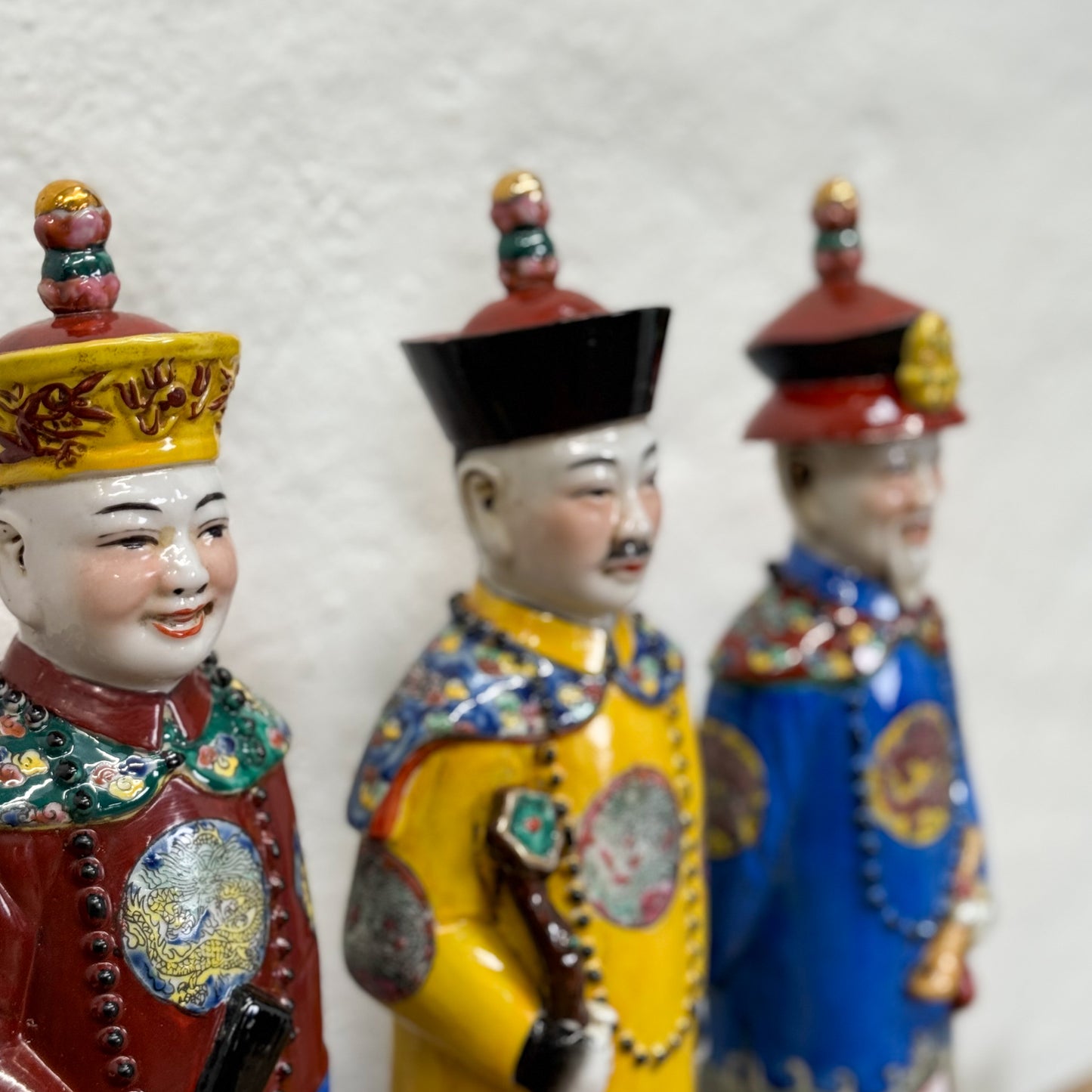Multicolour Standing Qing Emperor Set