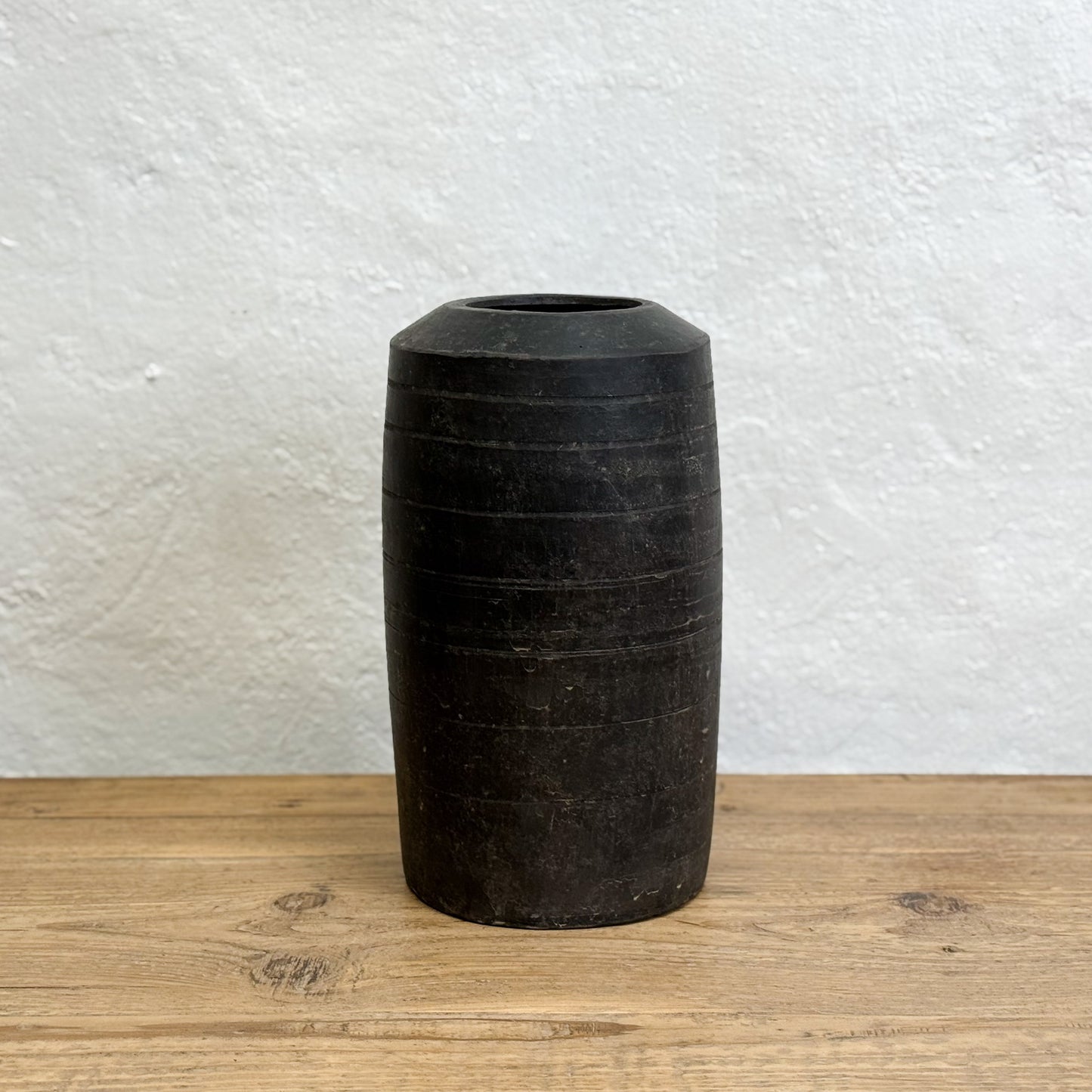 Cylindrical Unglazed Vase