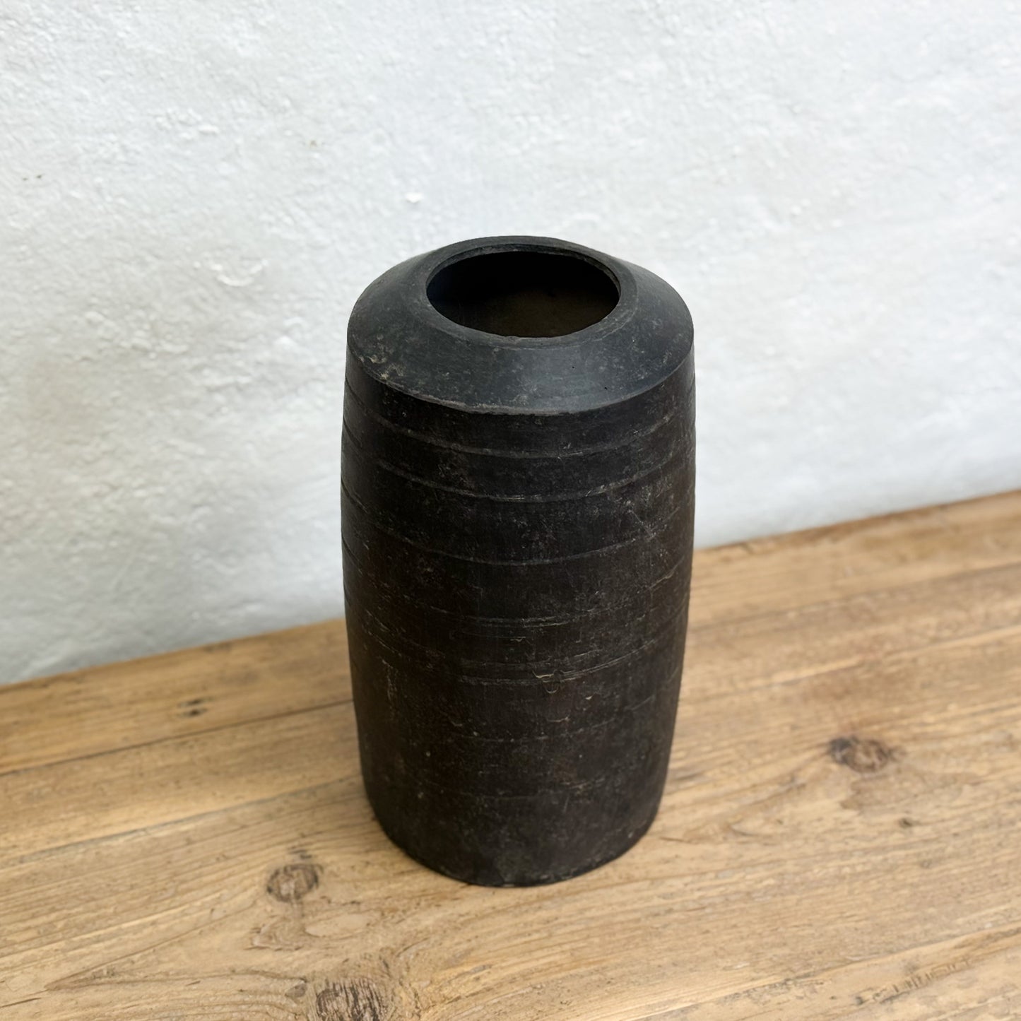 Cylindrical Unglazed Vase