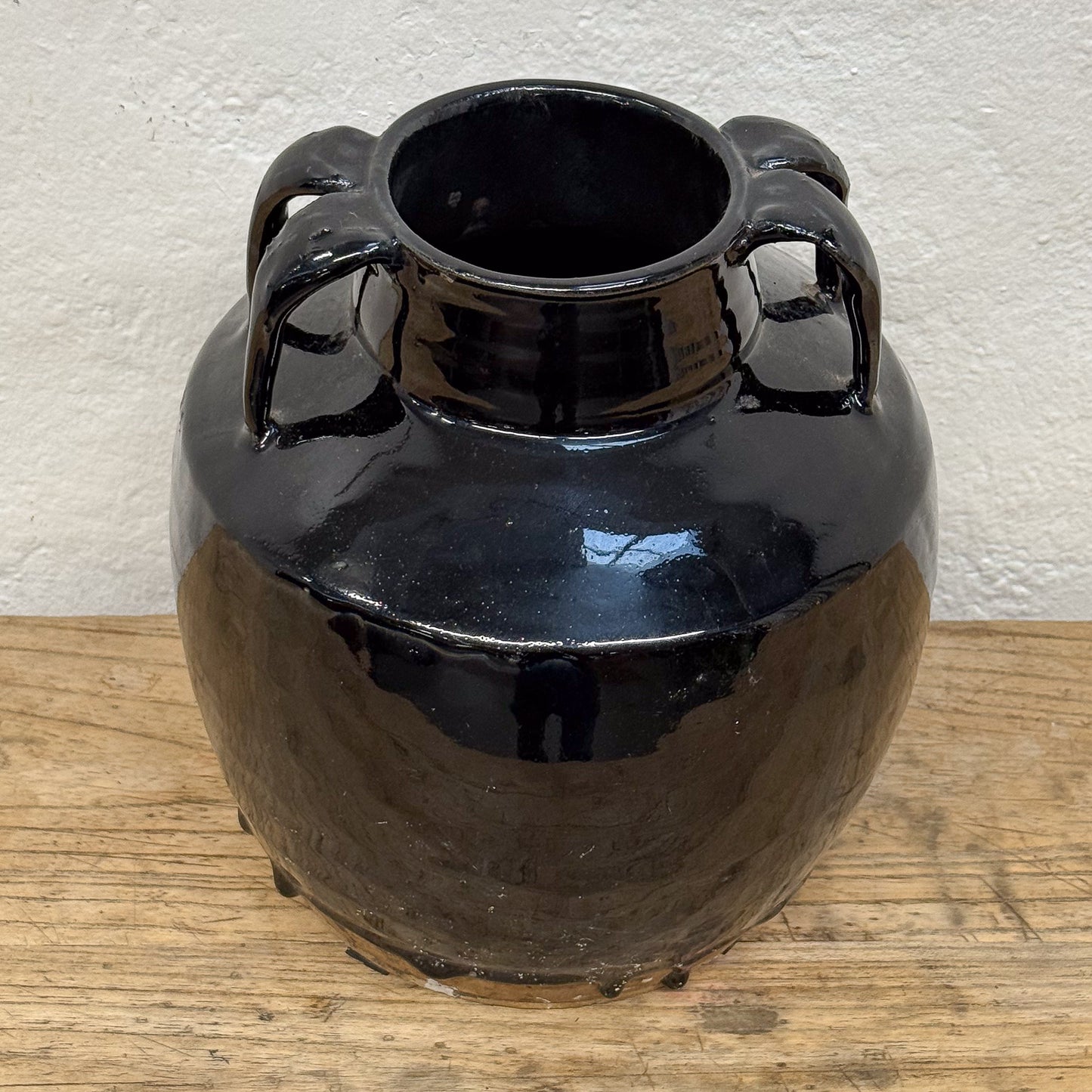 Black Spider Vase Medium Large