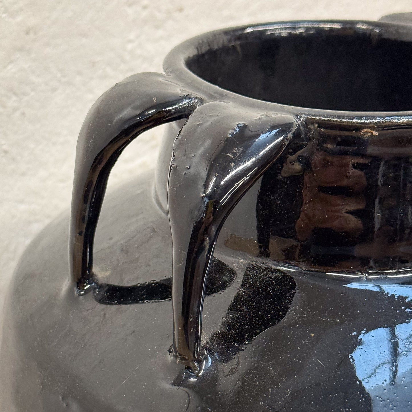 Black Spider Vase Medium Large