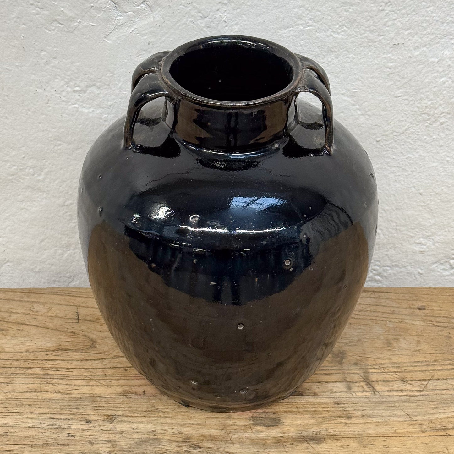 Black Spider Vase Large