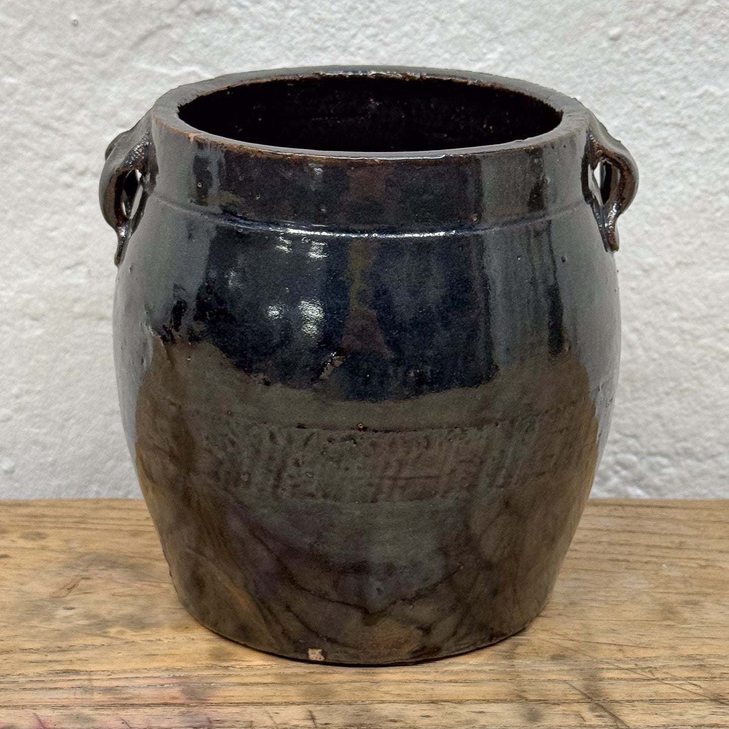 Black Two Handle Vase