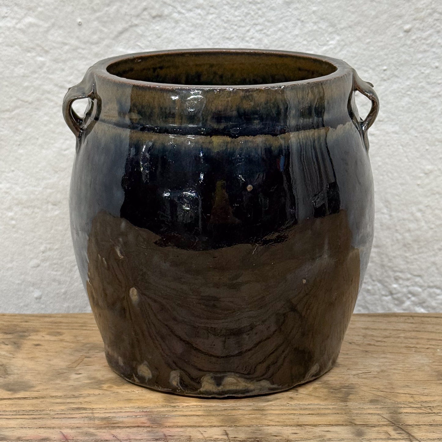 Black Two Handle Vase