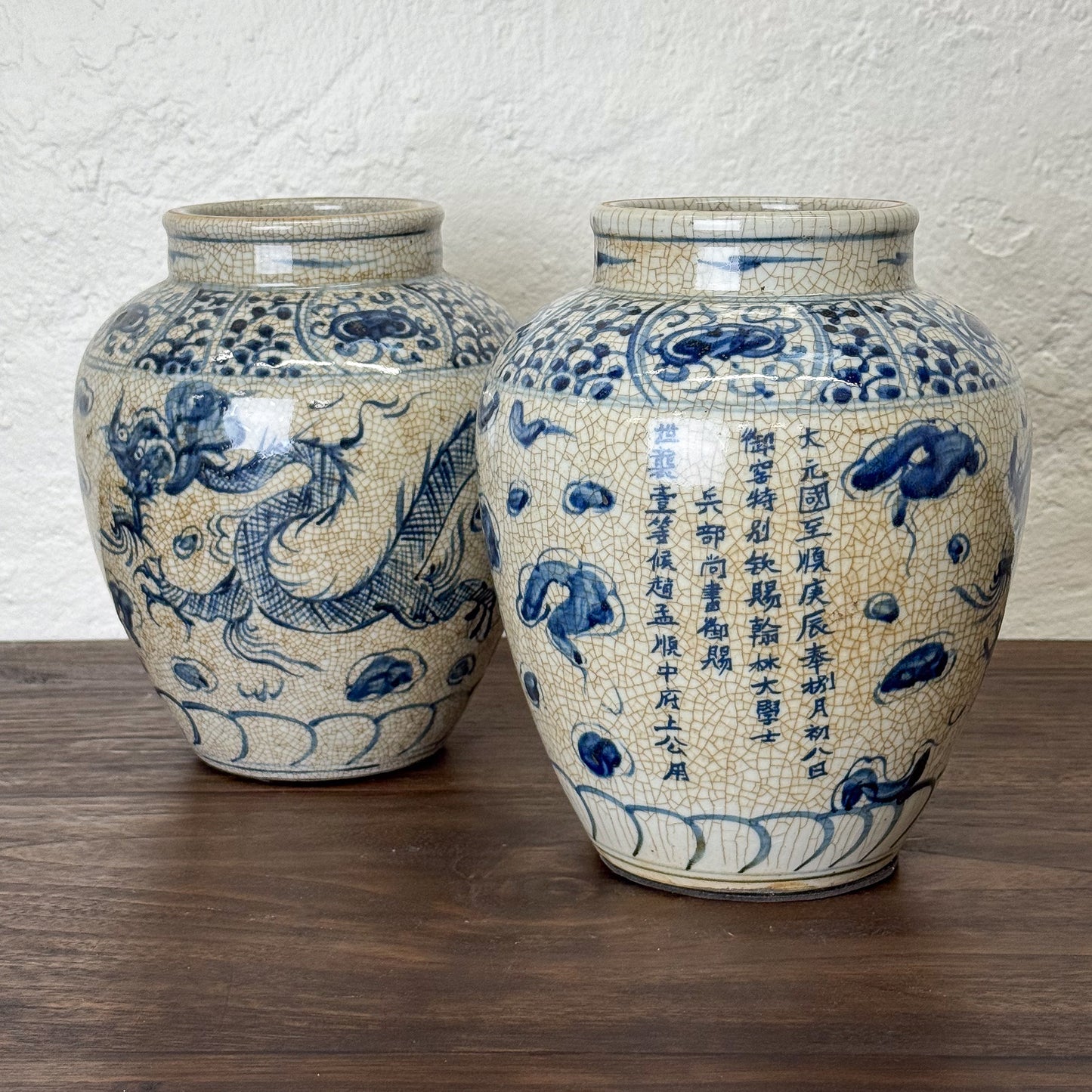 Blue & White Dragon Vase