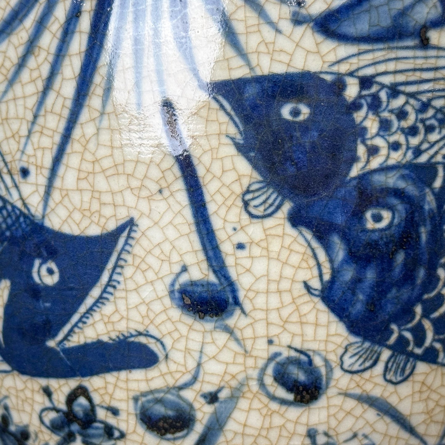 Blue & White Fish Vase