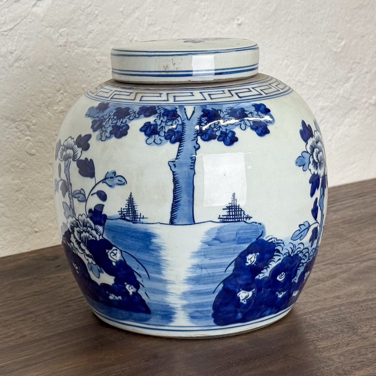 Blue & White Ginger Jar Peony
