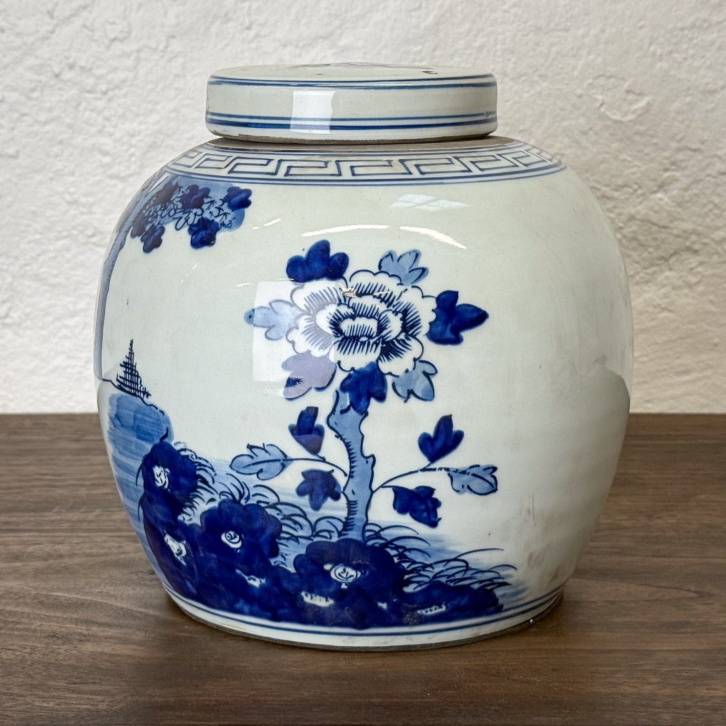 Blue & White Ginger Jar Peony