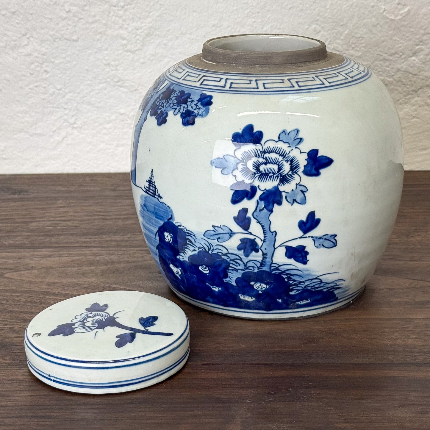 Blue & White Ginger Jar Peony