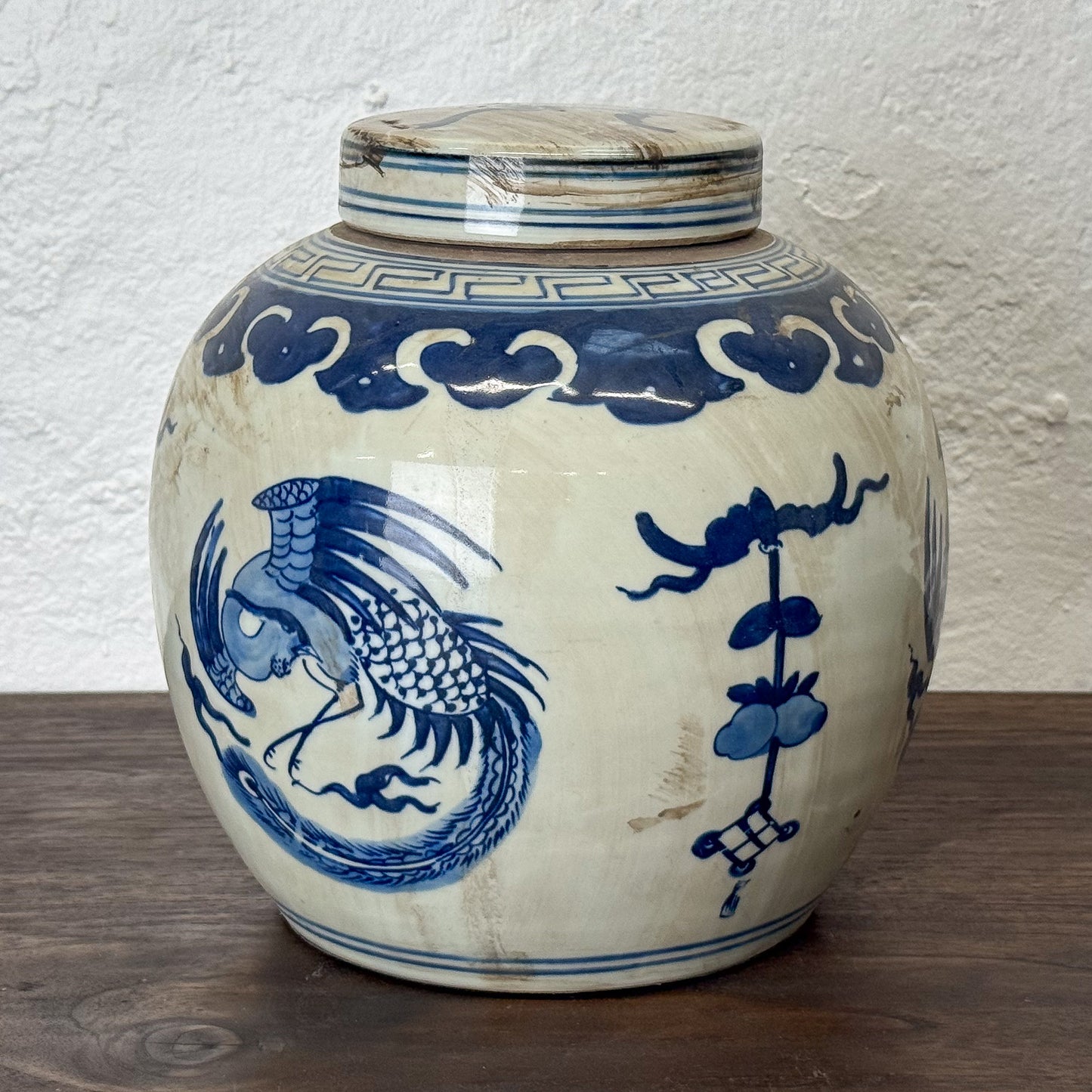 Blue & White Ginger Jar Pheonix