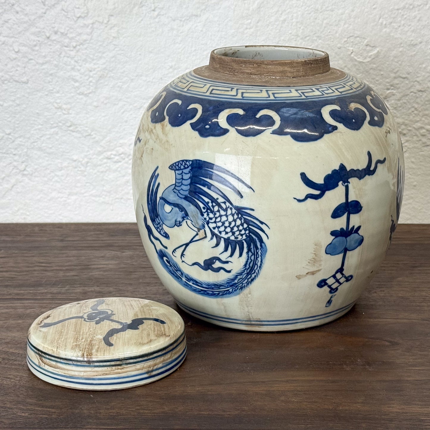 Blue & White Ginger Jar Pheonix