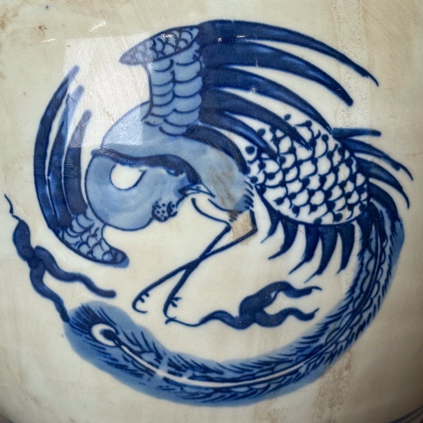Blue & White Ginger Jar Pheonix