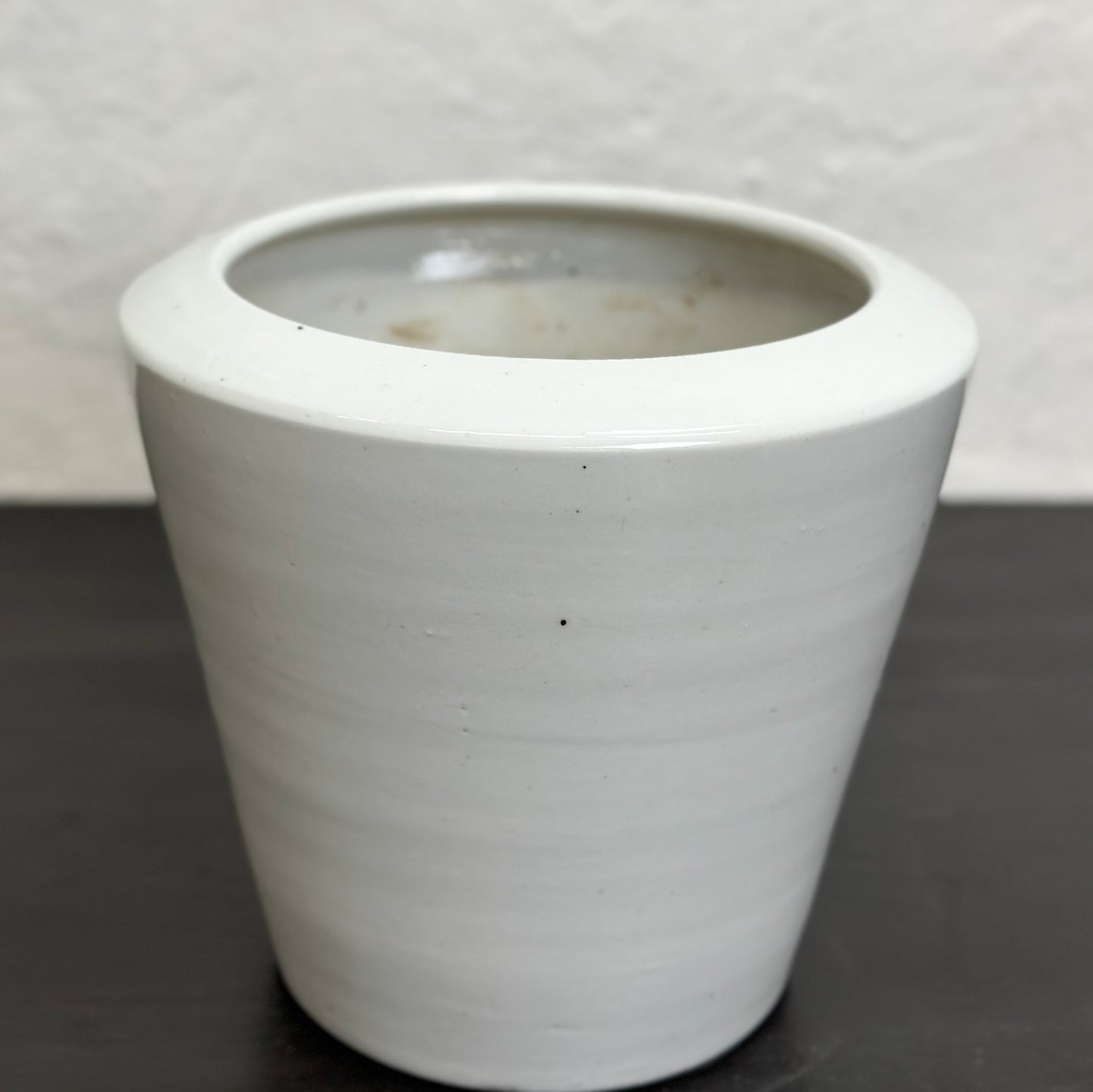 Tapered Porcelain Planter Pot