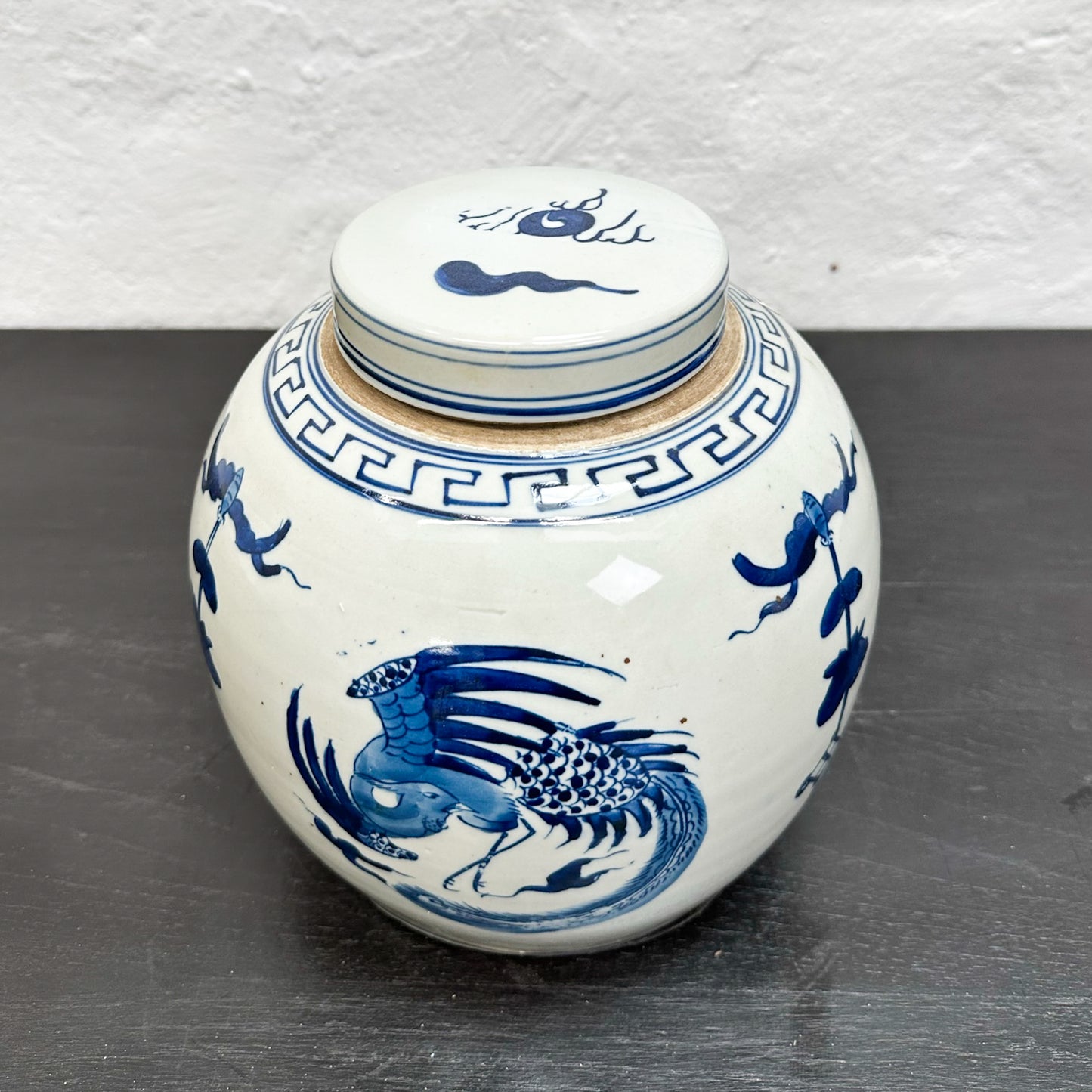 Phoenix Porcelain Ginger Jar