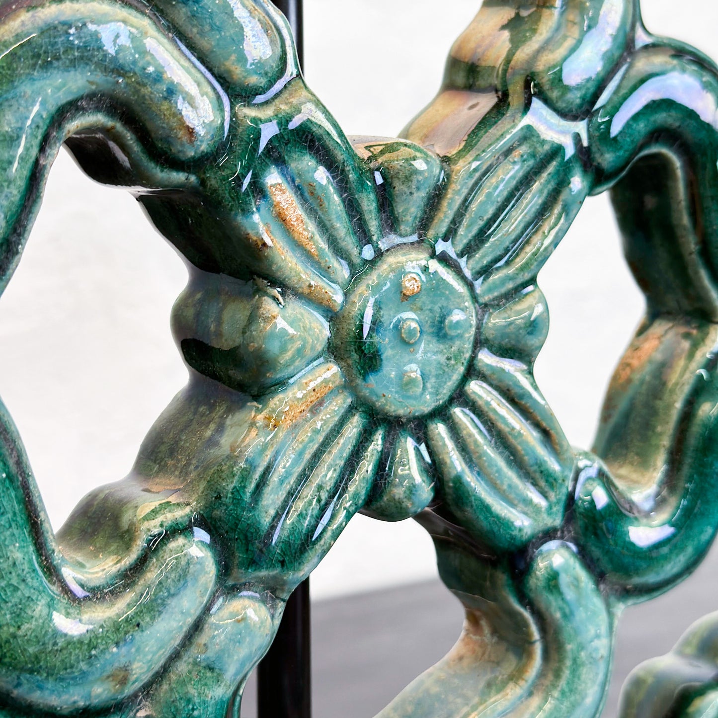 Chinese Balcony Tile Lamp Base