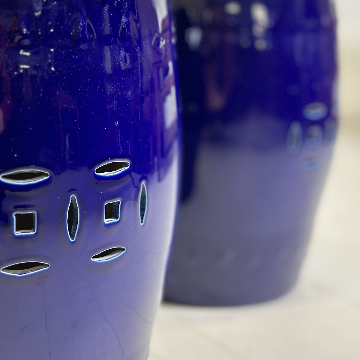Porcelain Drum Stool