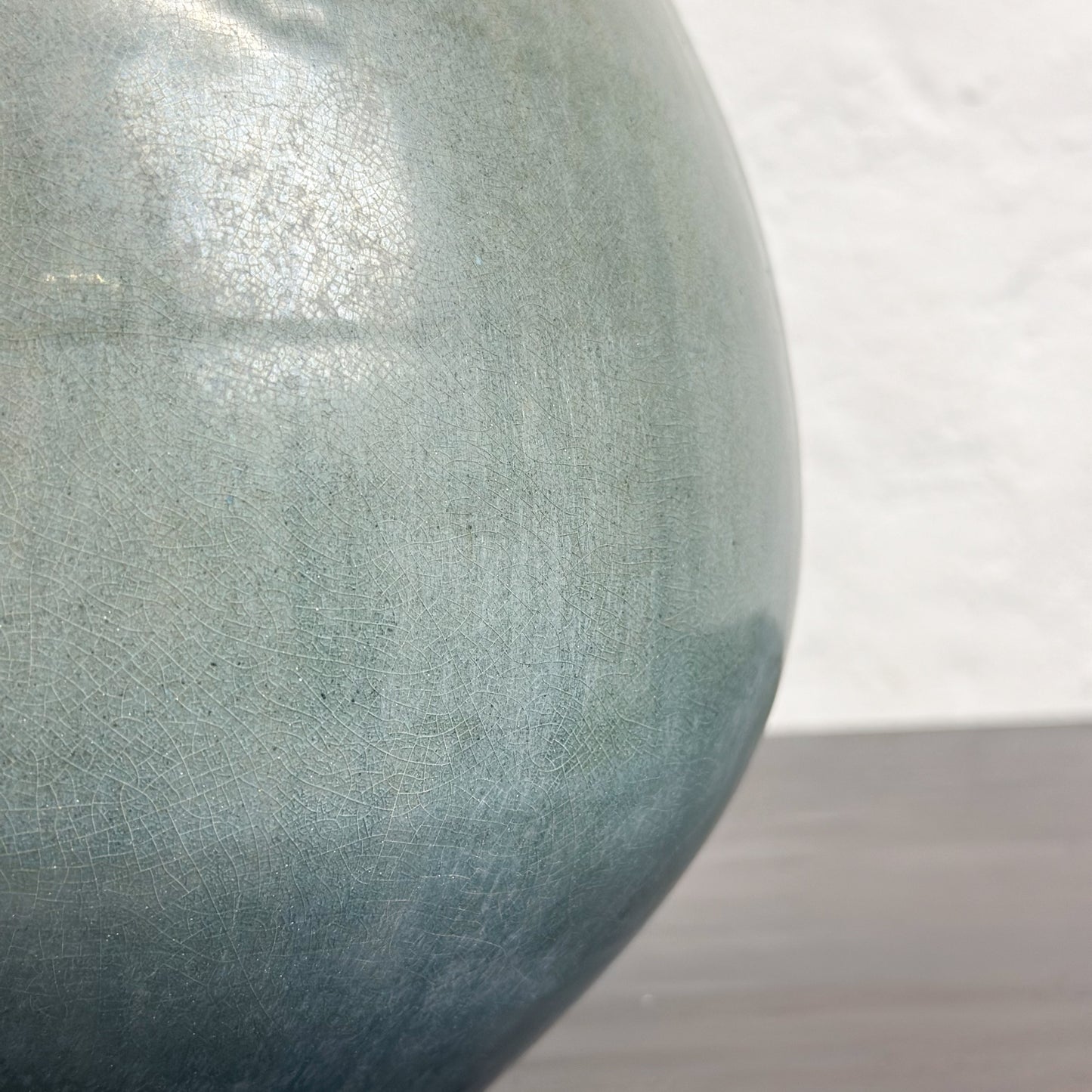 Pear Shaped Glazed Pot with Handles
