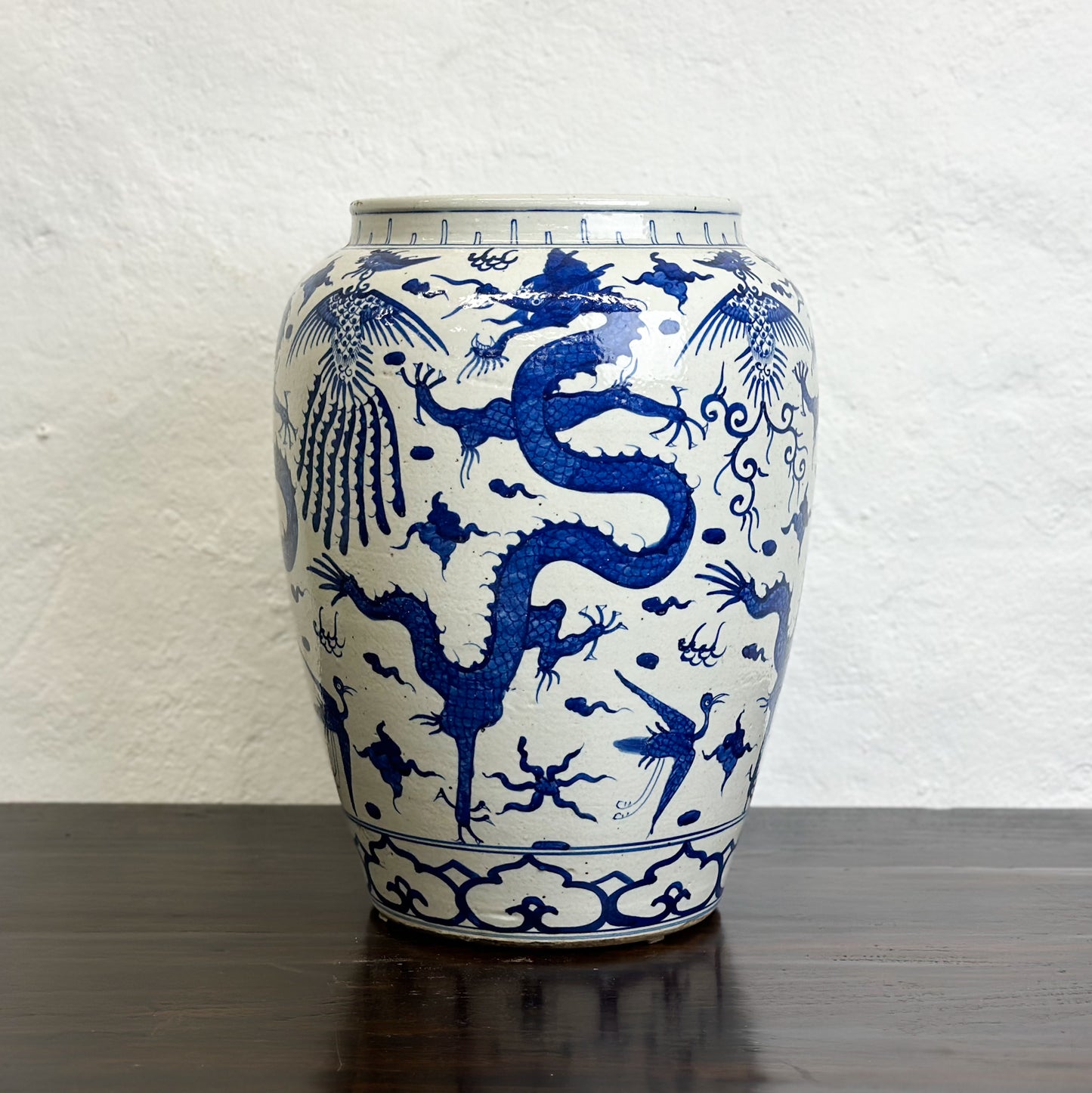 Dragon & Phoenix Porcelain Vase