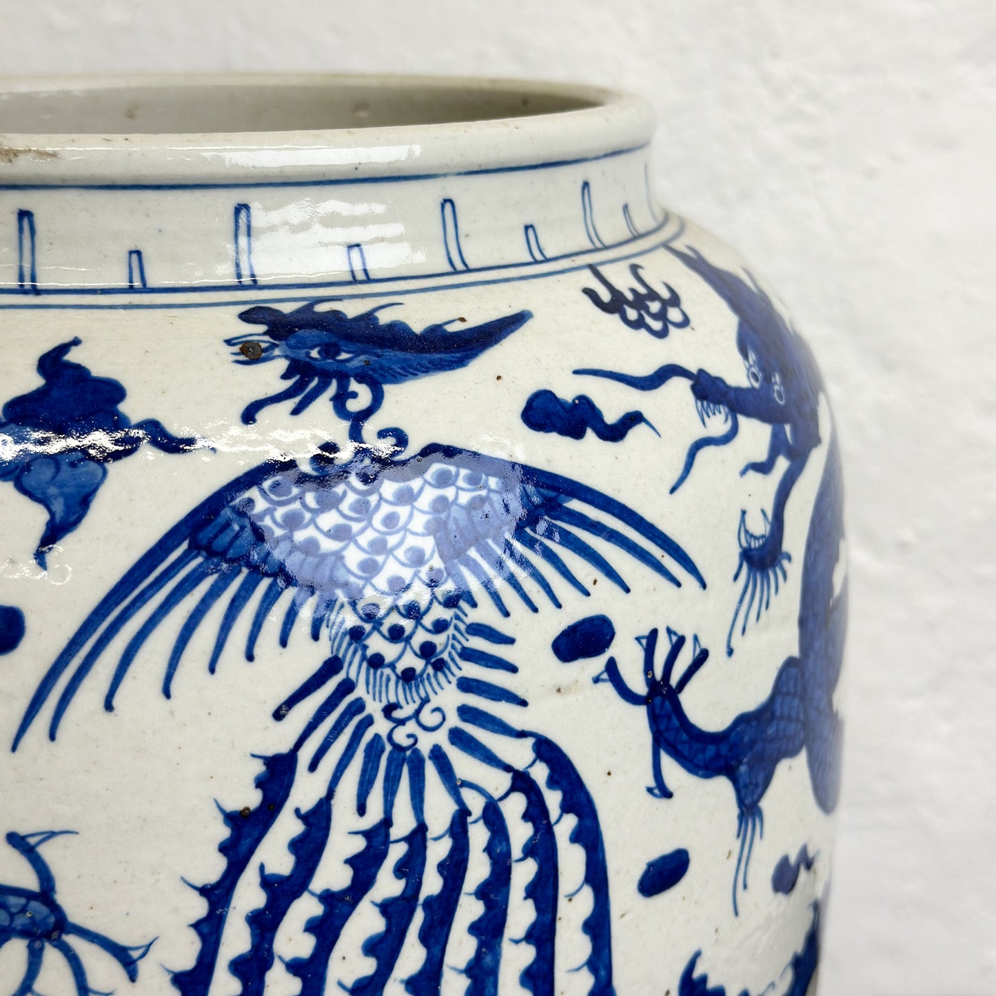 Dragon & Phoenix Porcelain Vase