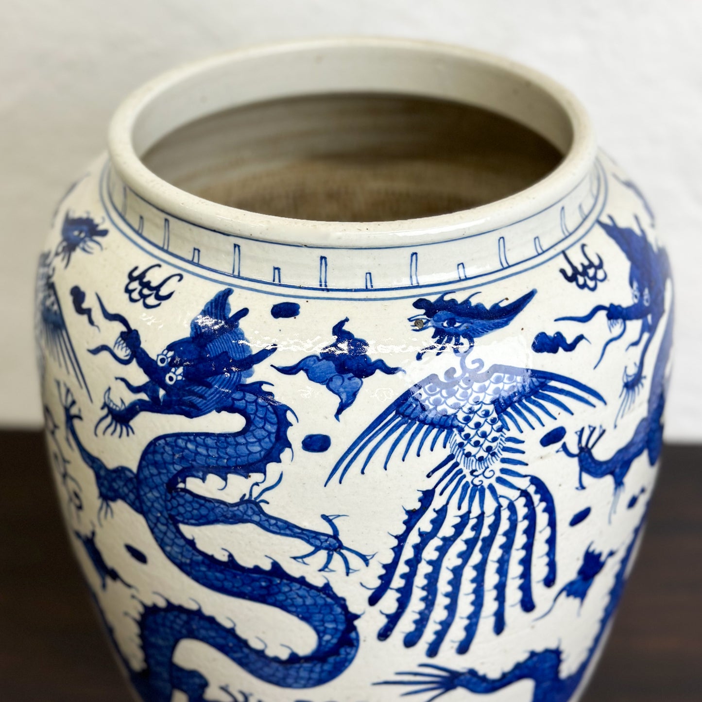 Dragon & Phoenix Porcelain Vase