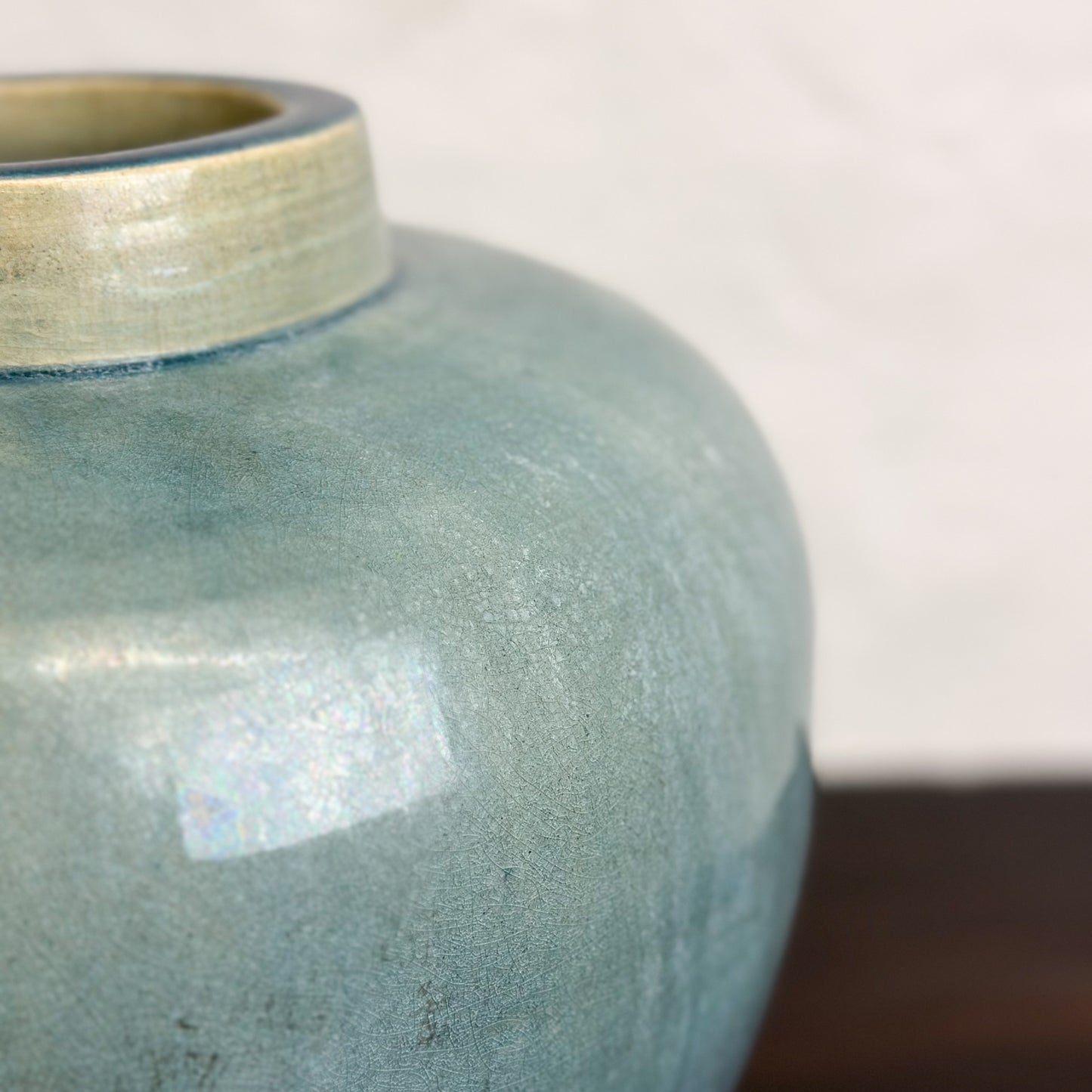 Ceramic Tapered Vase with Lip