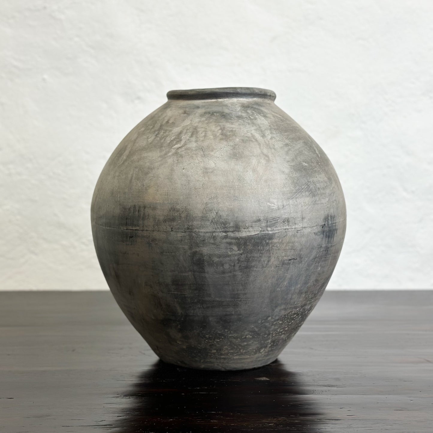 Egg Form Earthenware Vase