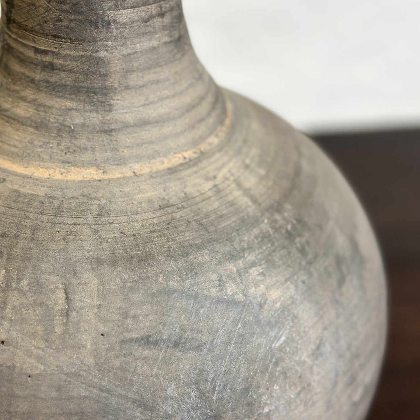 Globular Earthenware Vase