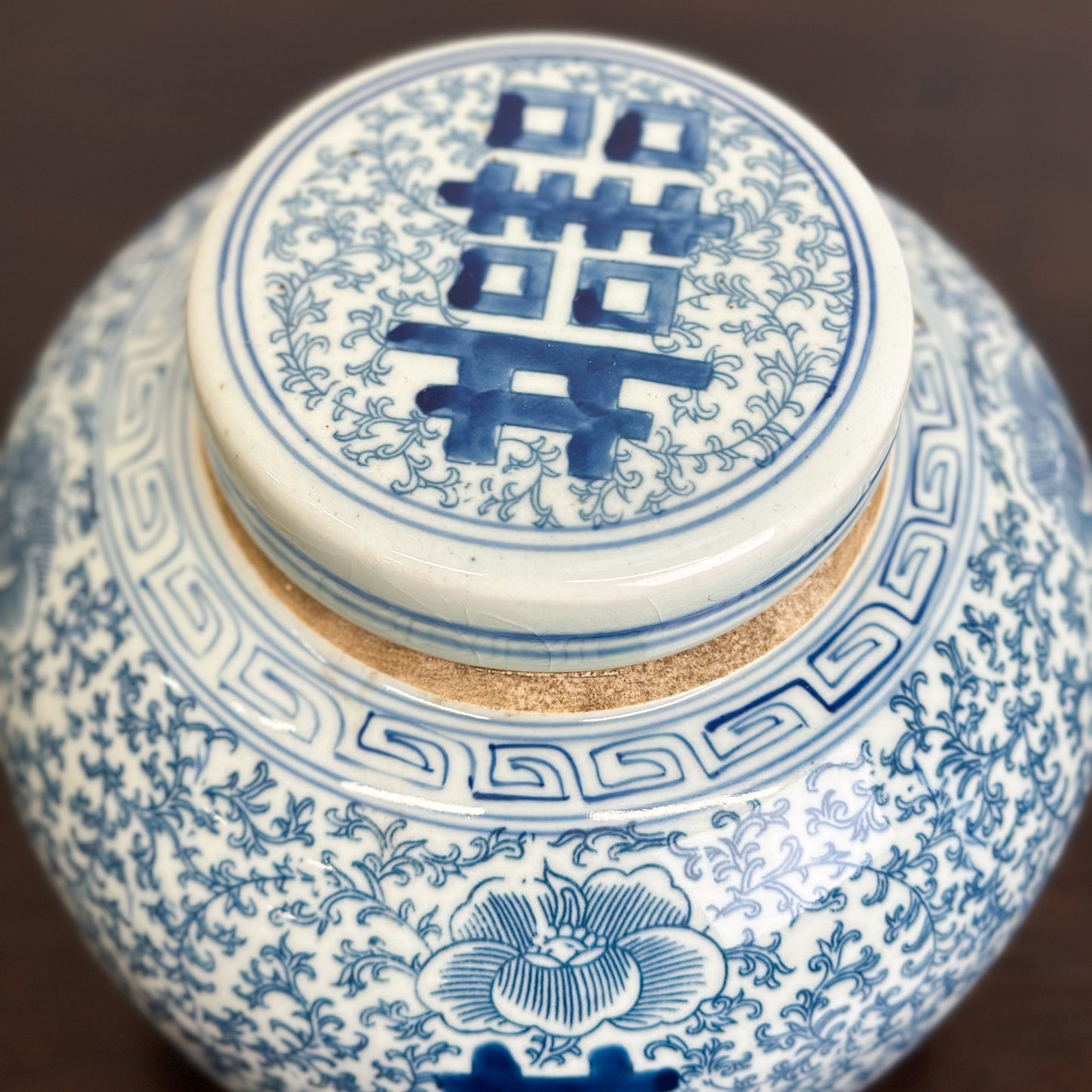 Chinese-Blue-and-White-Porcelain-Ginger-Jar-Double-Happiness4