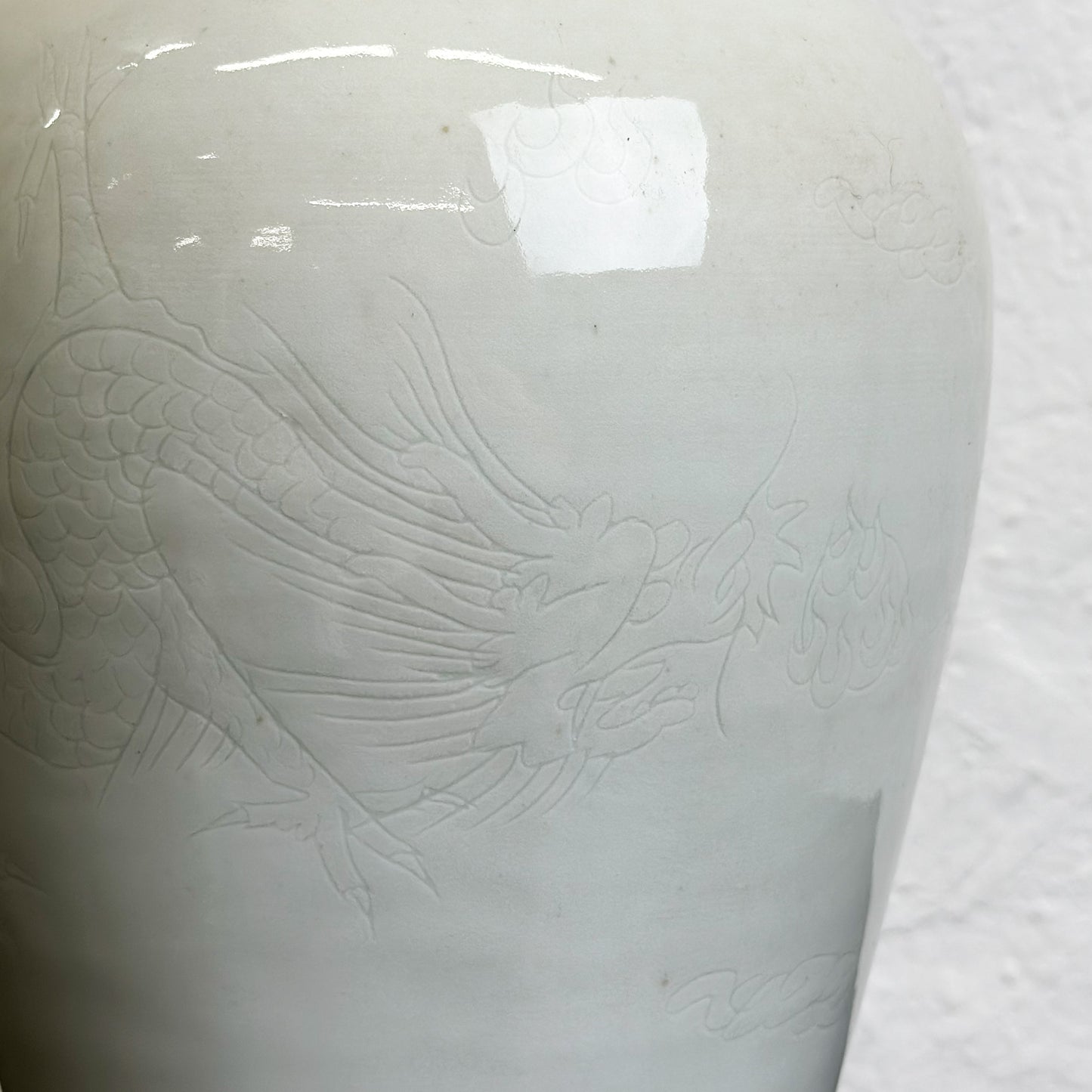 Embossed Meiping Porcelain Vase