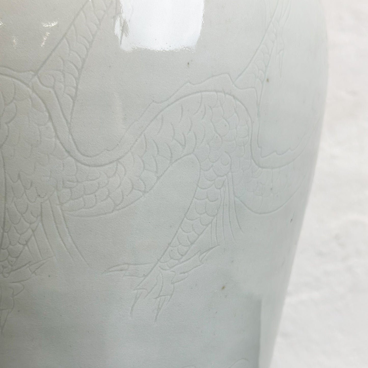Chinese-Embossed-White-Porcelain-Meiping-Vase